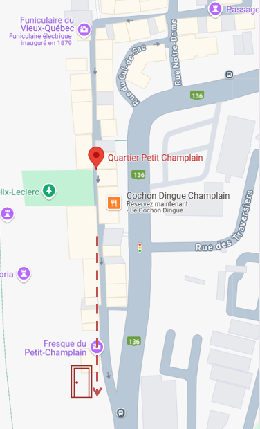 Porte rouge carte