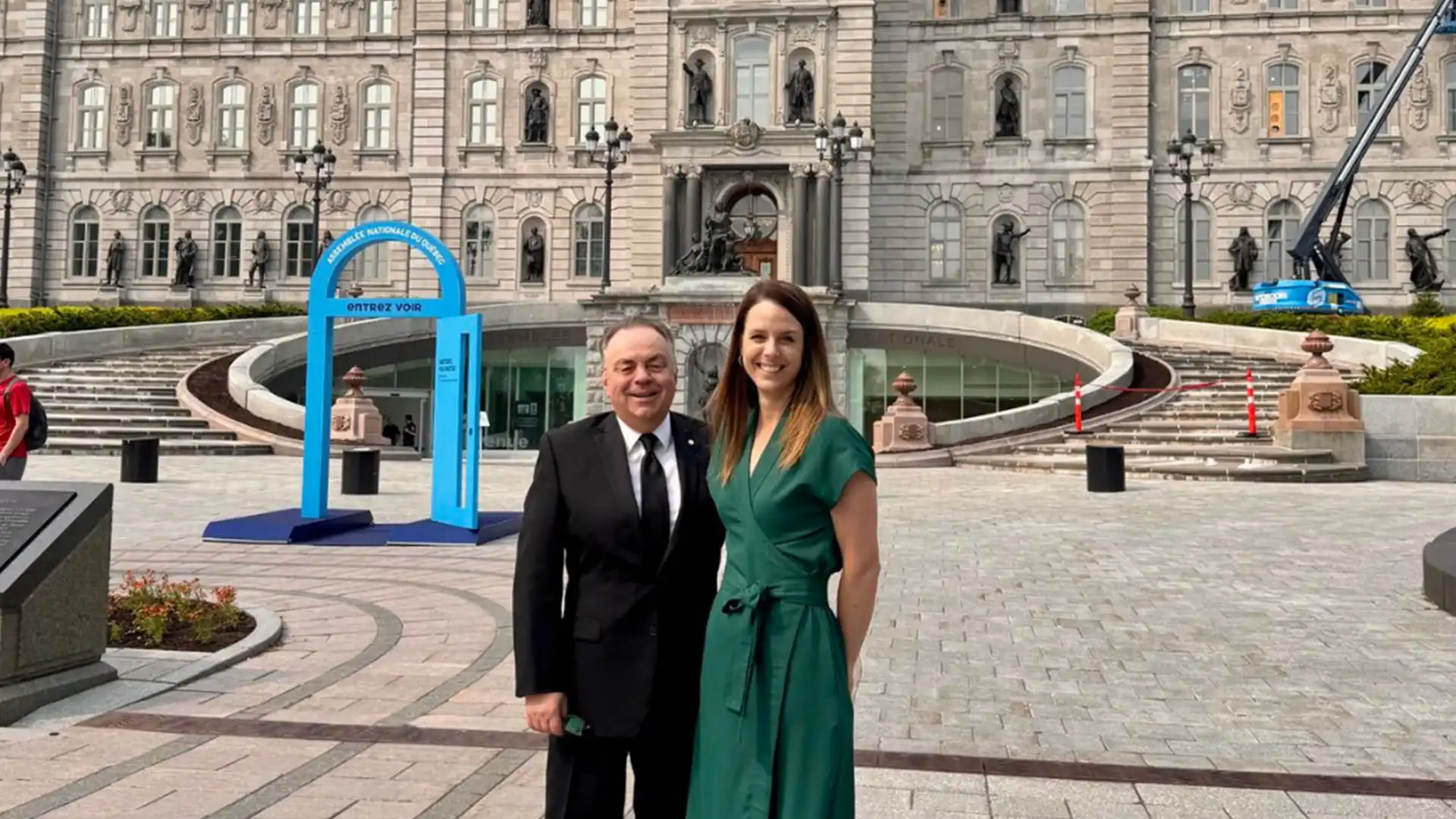 J.Benoit Caron accompagné de Marie-Josée Paquette.